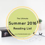 The Ultimate Summer 2016 Reading List